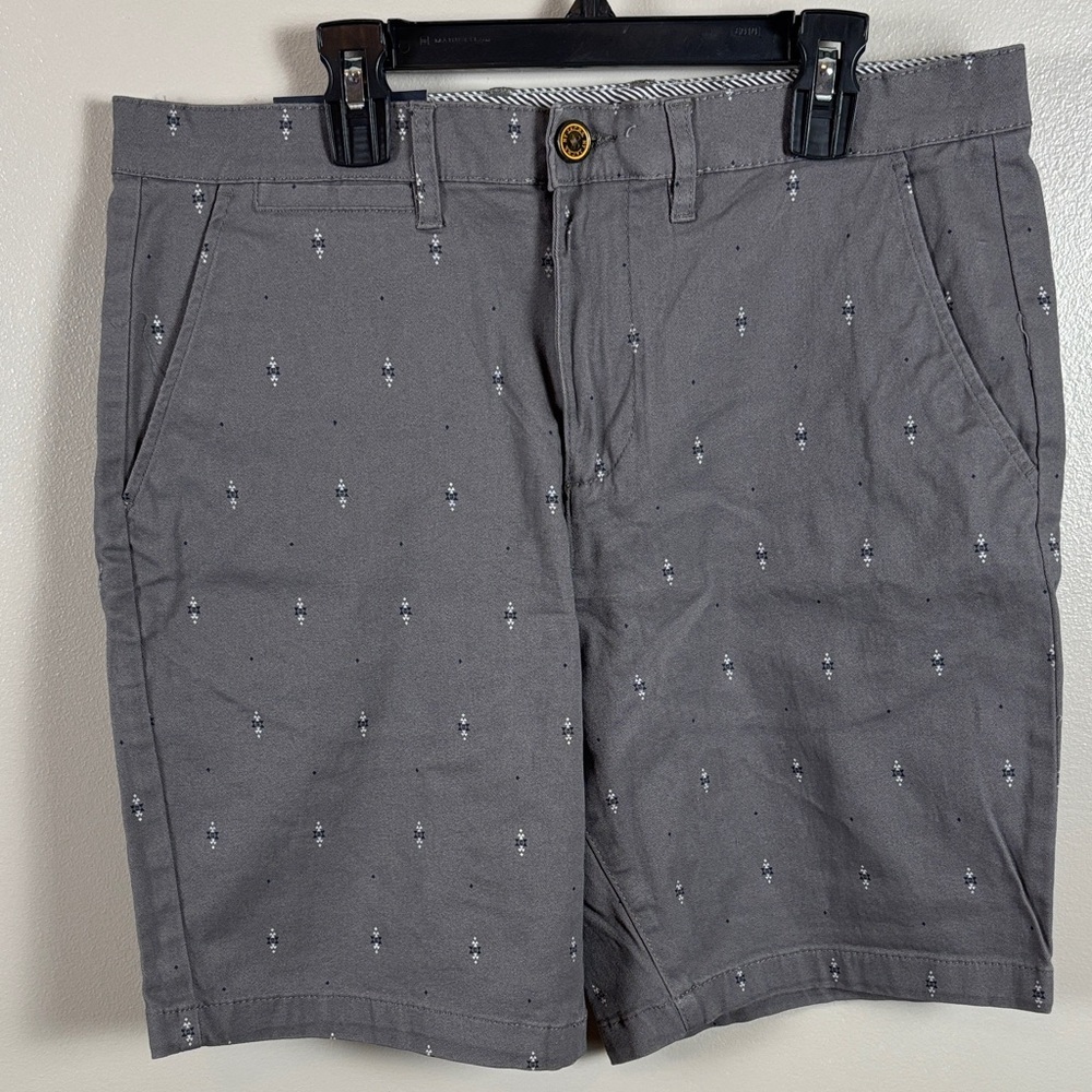Men's Jachs New York Bleecker Short Gray Patterned Flat Front Shorts